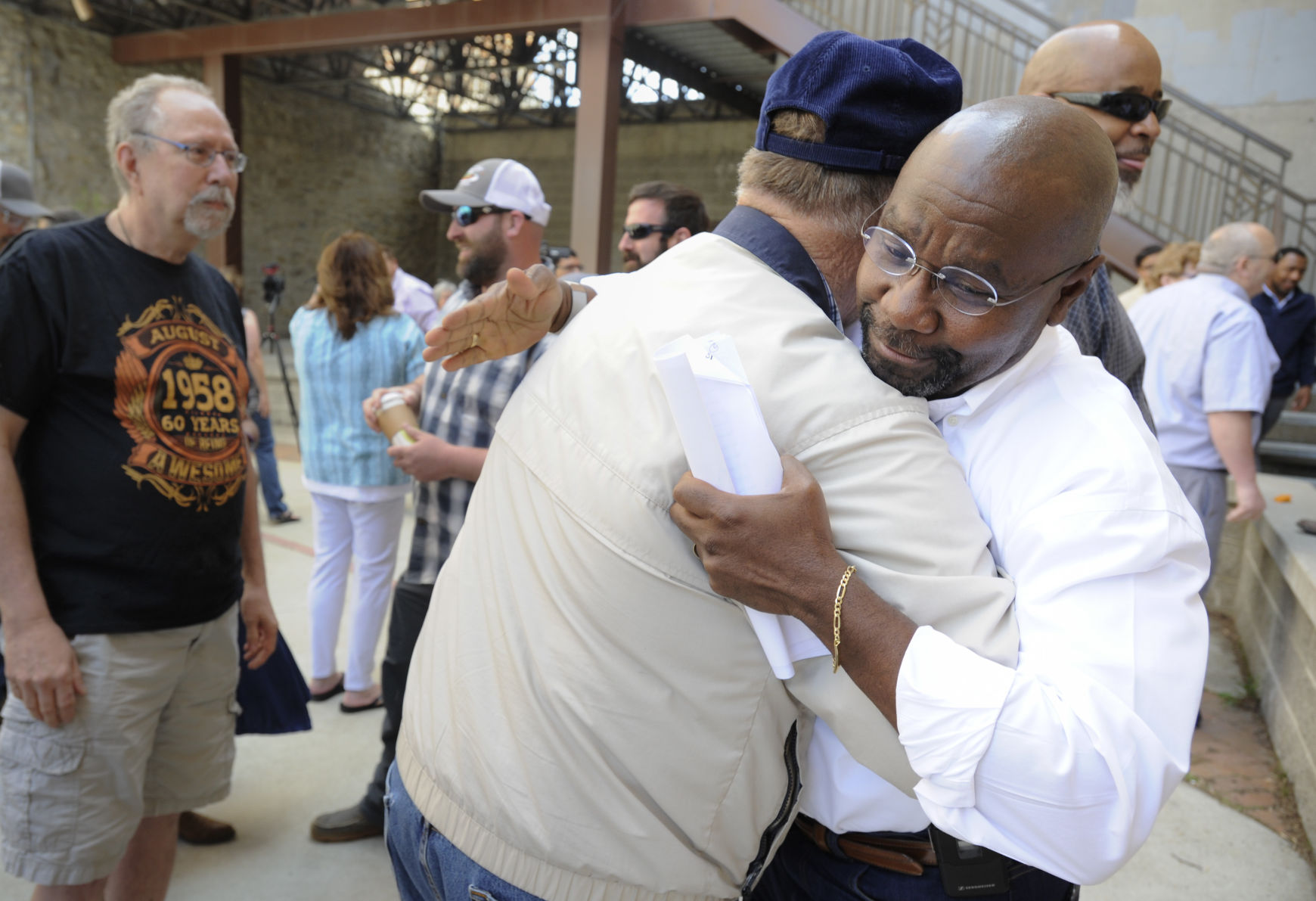 Helena Mayor Wilmot Collins greets supporters Monday